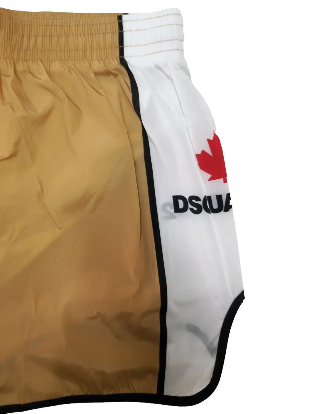 DSQUARED2 Zwembroek met trekkoord en vlakken Bruin