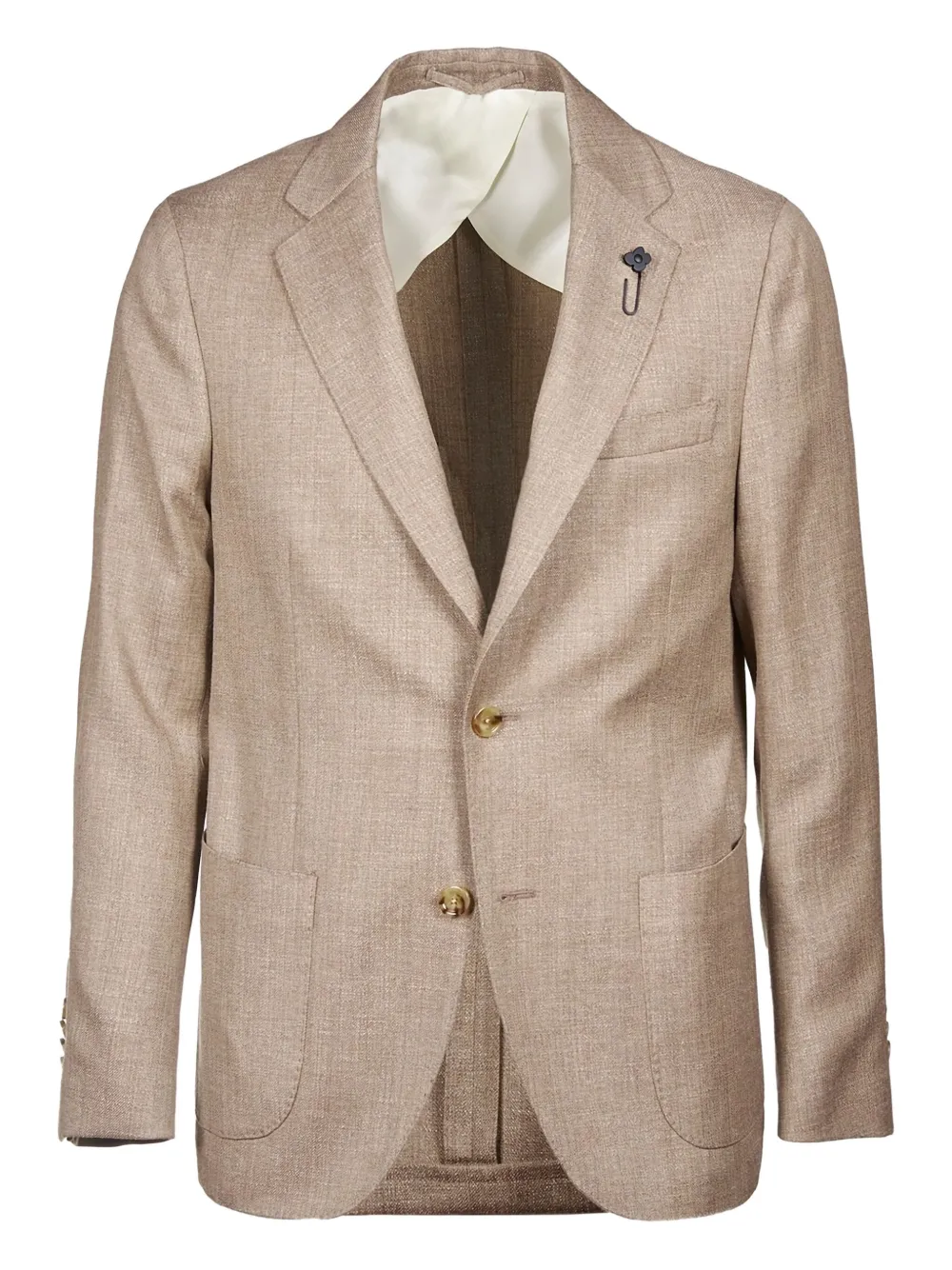 Lardini single-breasted blazer Beige