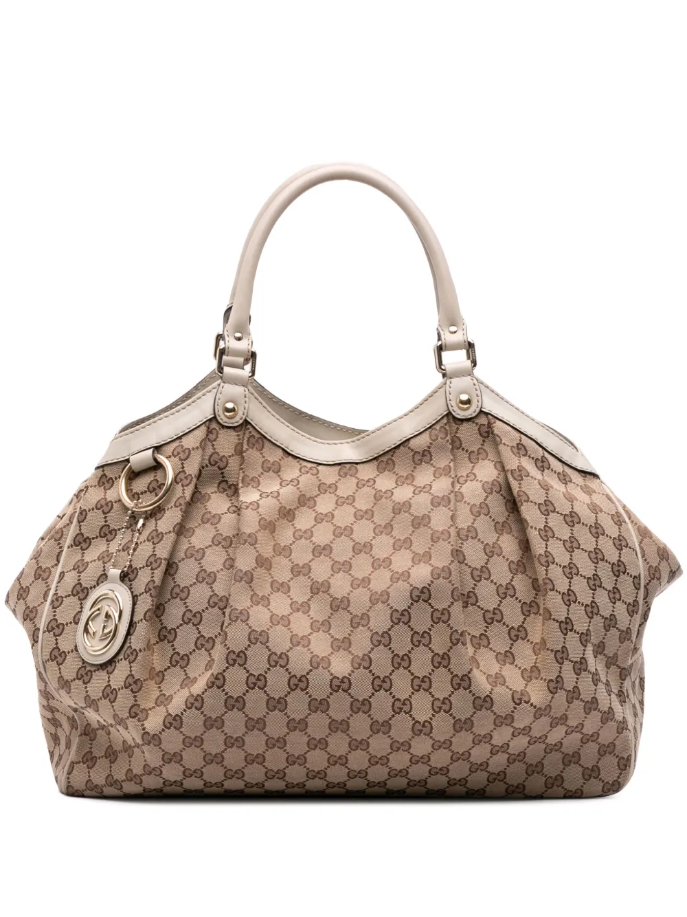 Gucci Pre-Owned 2016-2024 Large GG Canvas Sukey tote bag | Brown | Image 1