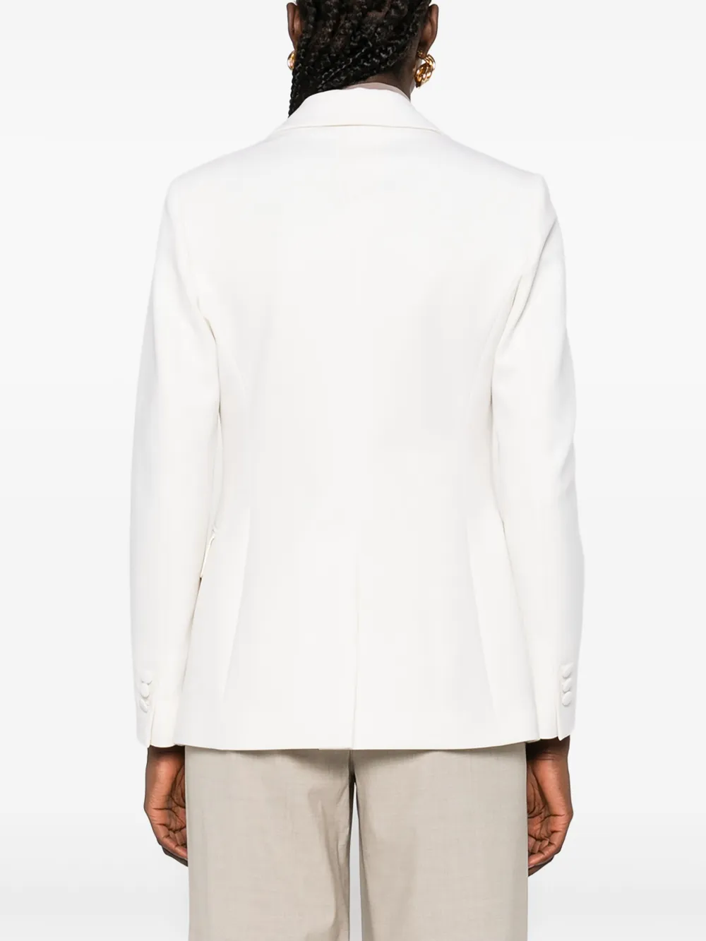 P.A.R.O.S.H. Blazer met enkele rij knopen Beige
