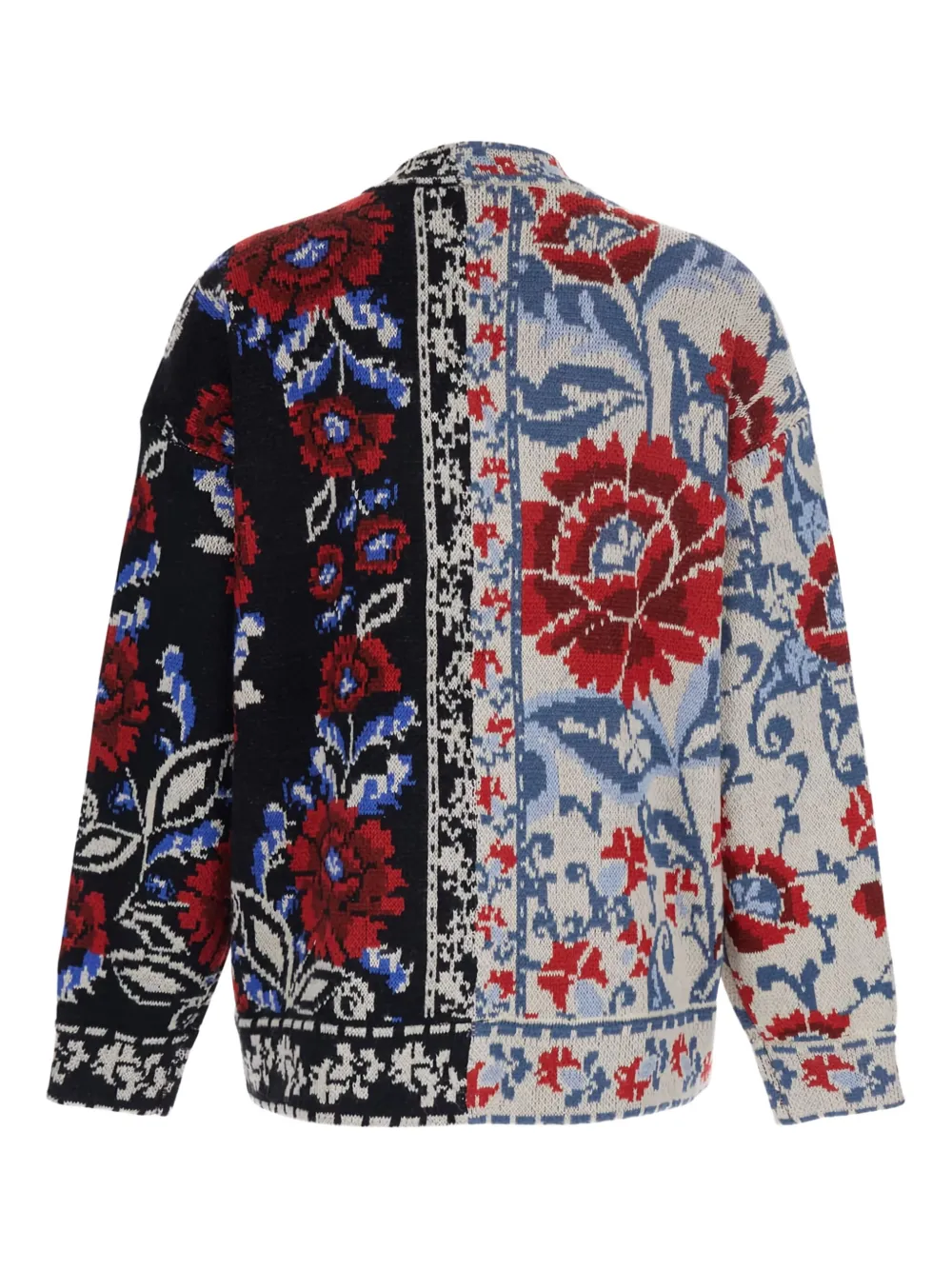 Farm Rio Mixed Valentina Floral Button Cardigan In Multi