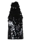P.A.R.O.S.H. sequin high-neck top - Black