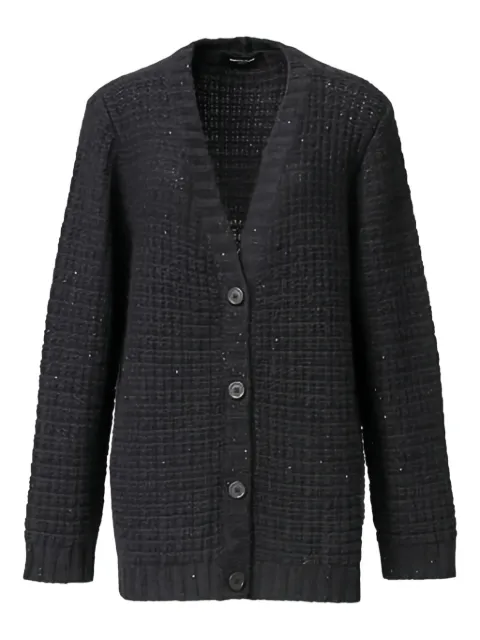 Fabiana Filippi sequin-embellished waffle-knit cardigan