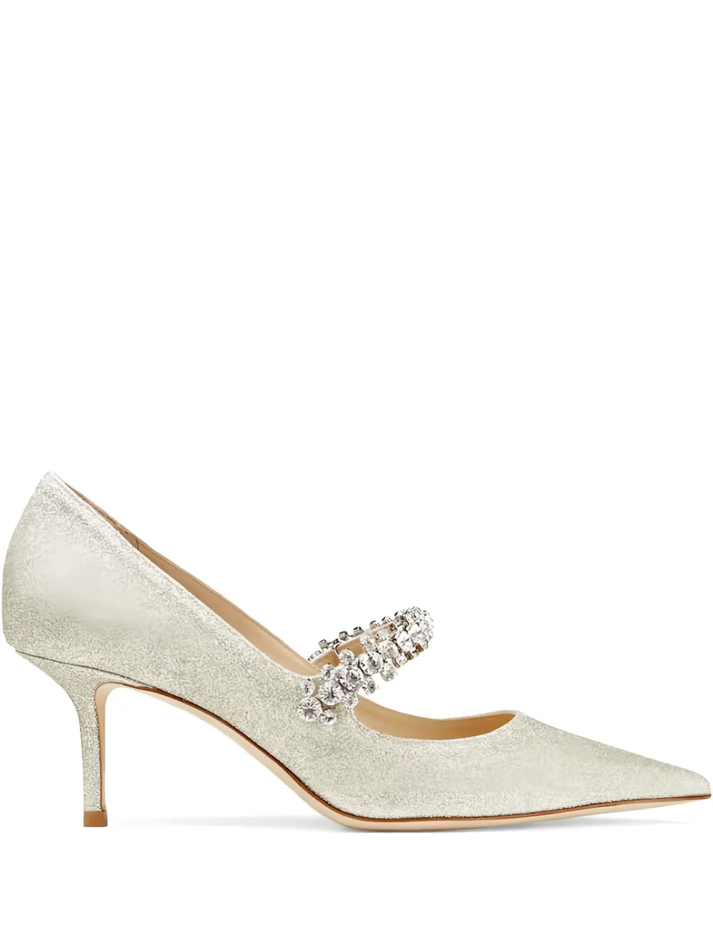 Jimmy Choo 65 mm Bing pumps verfraaid met kristallen Goud