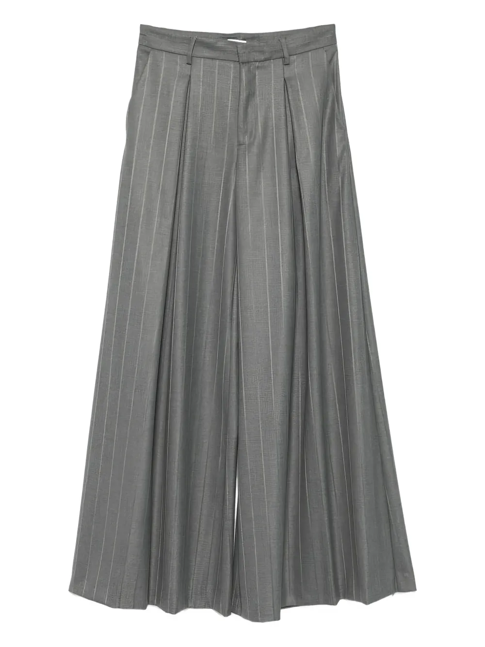 THE ANDAMANE pinstripe-pleated trousers | Grey | Image 1