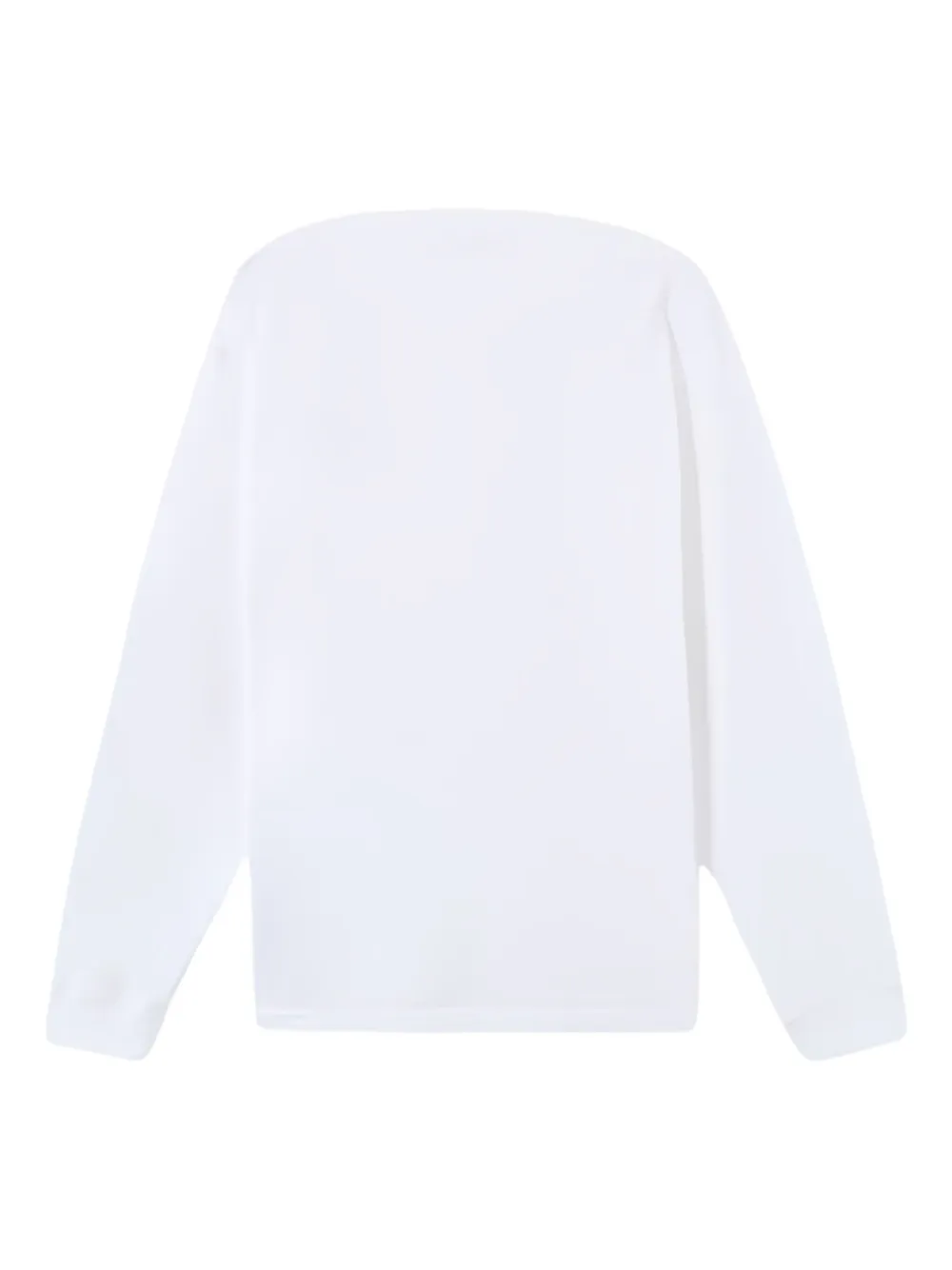 Stone Island logo-patch long-sleeve T-shirt - Wit