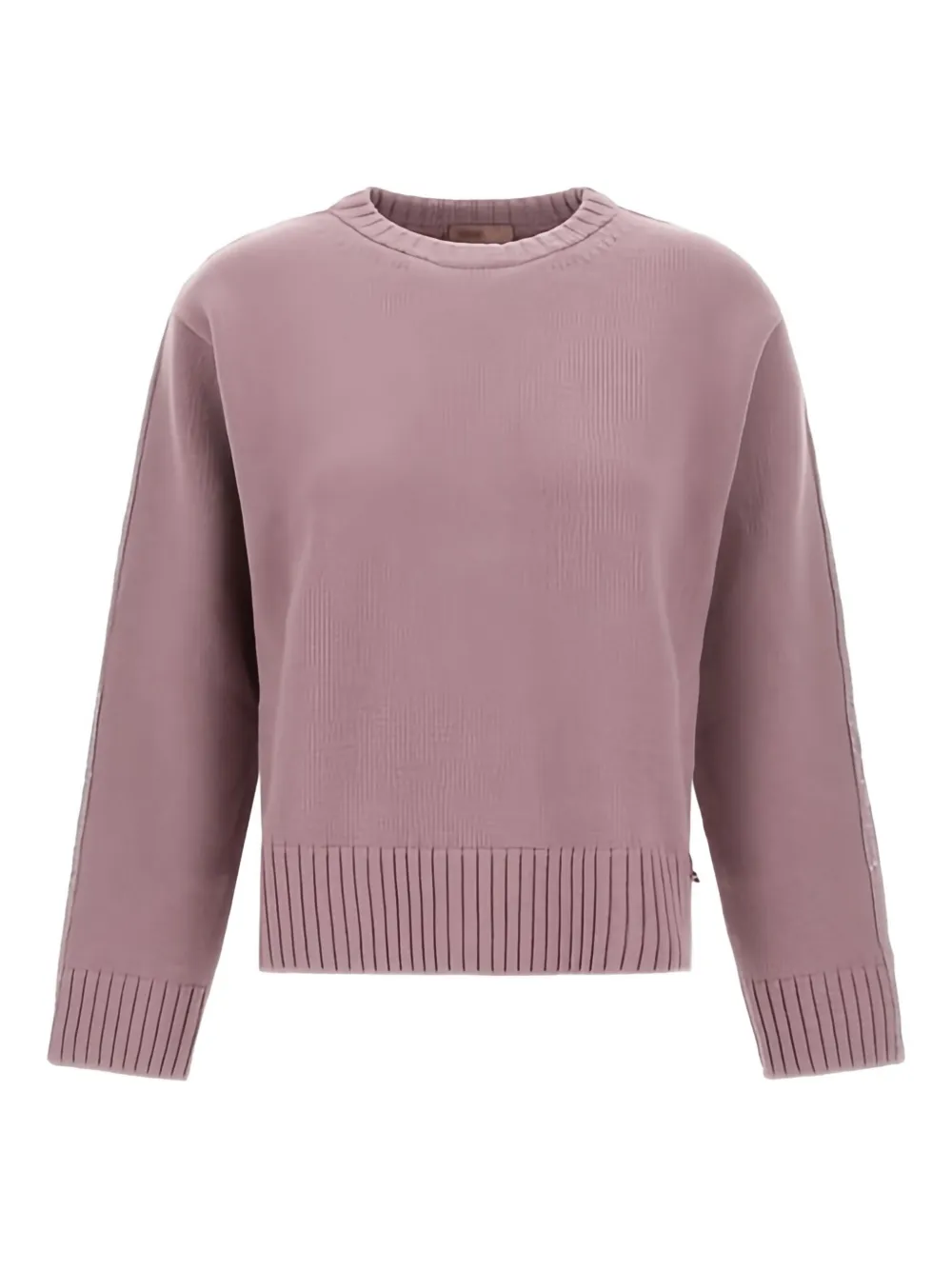 Herno Crew-neck Wool Sweater In Purple