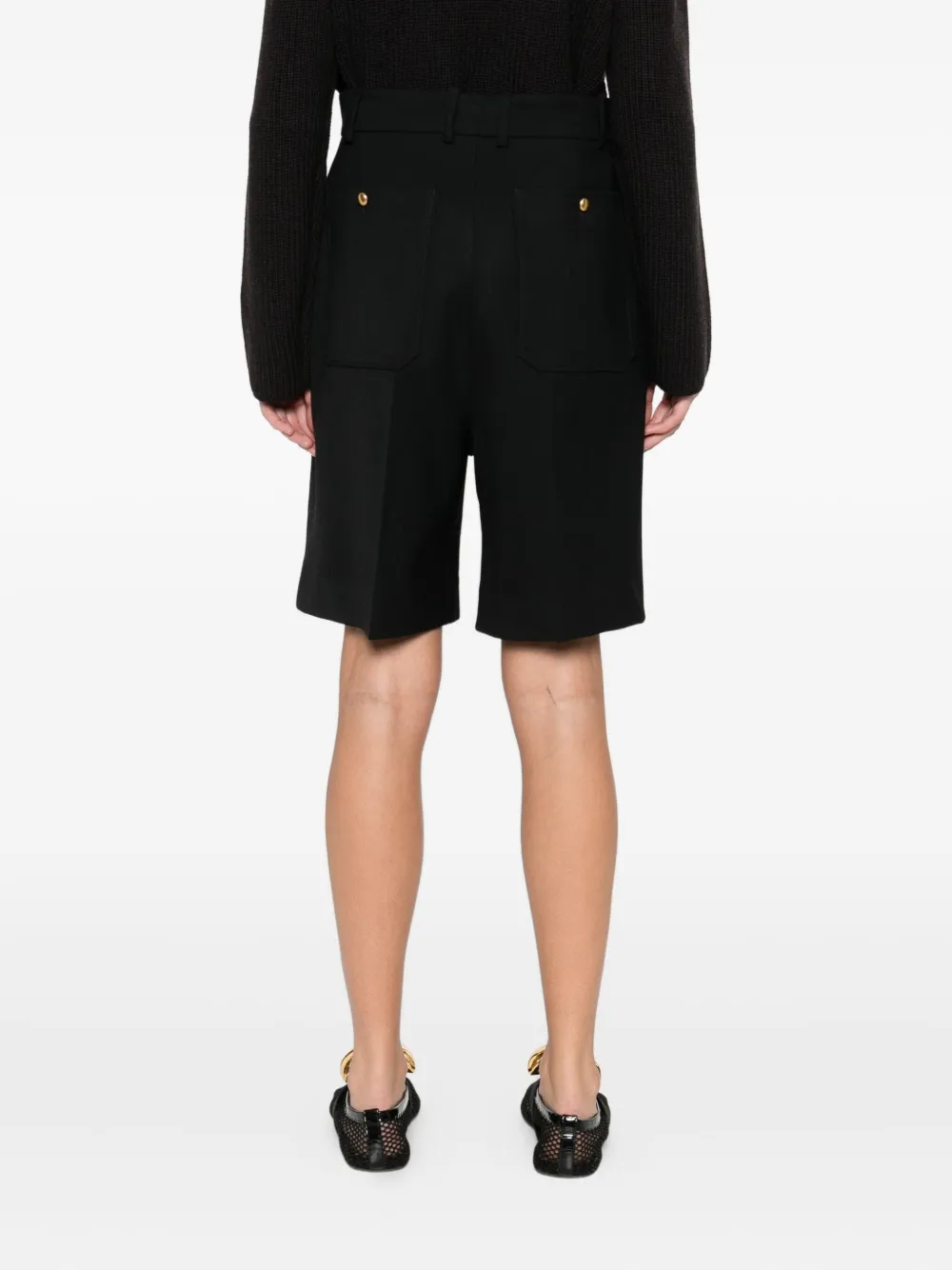 P.a.r.o.s.h Belt-loops Shorts In Black