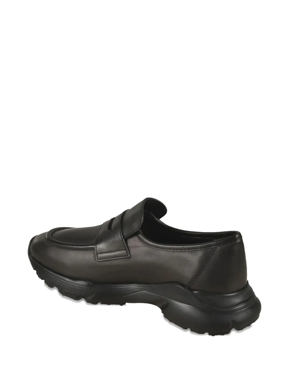 Tod's Sporty penny-strap leather loafers Black