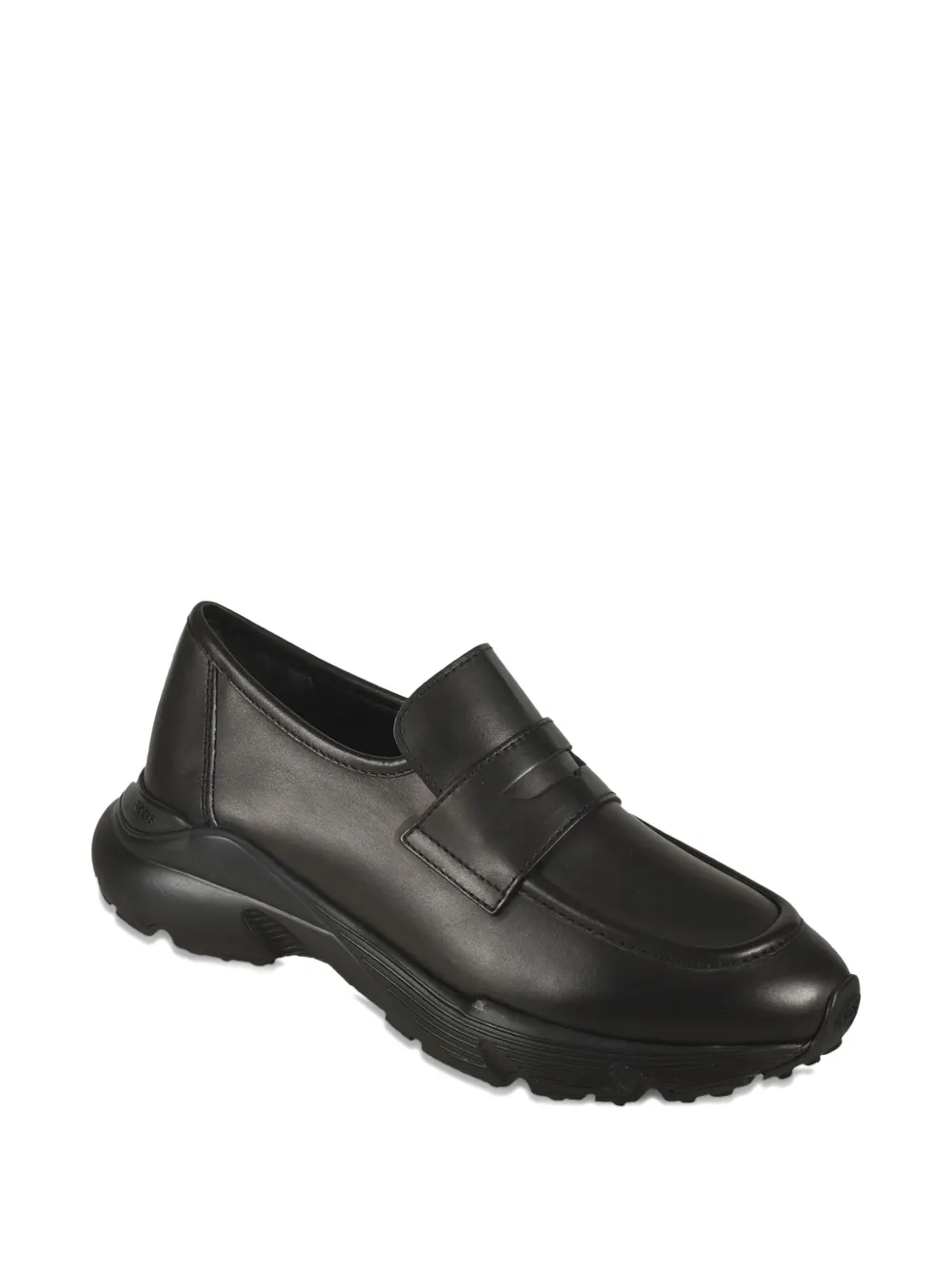 Tod's Sporty penny-strap leather loafers Black