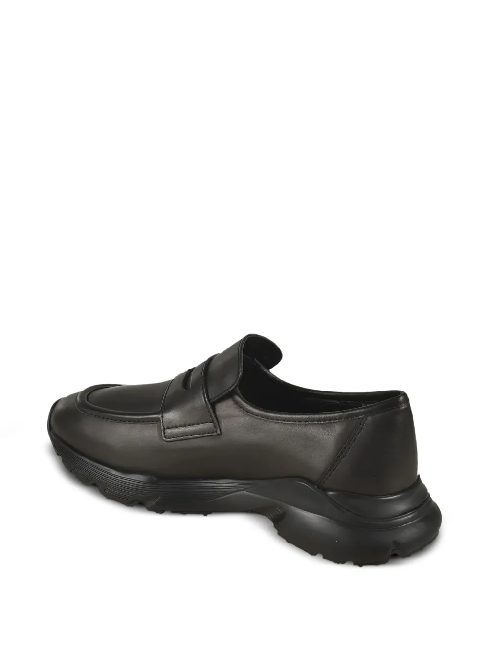 Tod's Sporty leren loafers met penny bandje Zwart