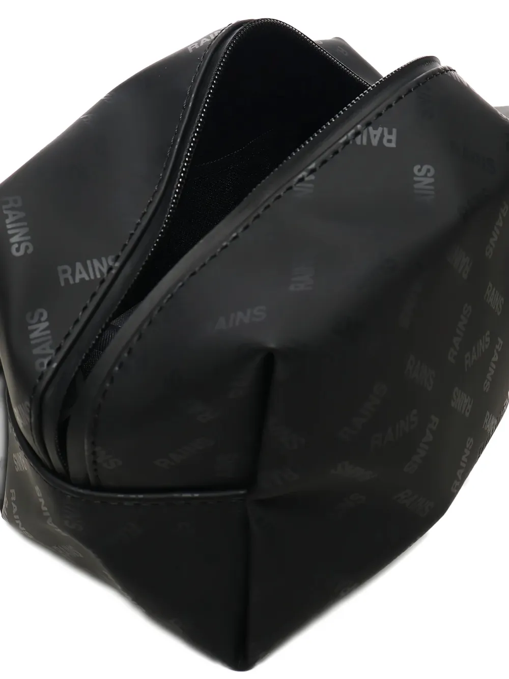 Rains Logo-print Wash Bag In Black