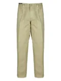 PT Torino logo-patch trousers - Green