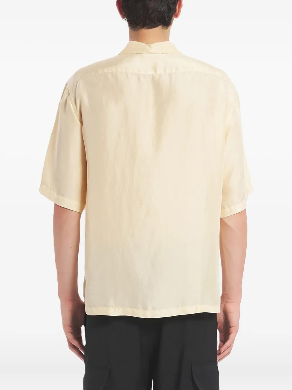 Barena Zijden poloshirt Geel