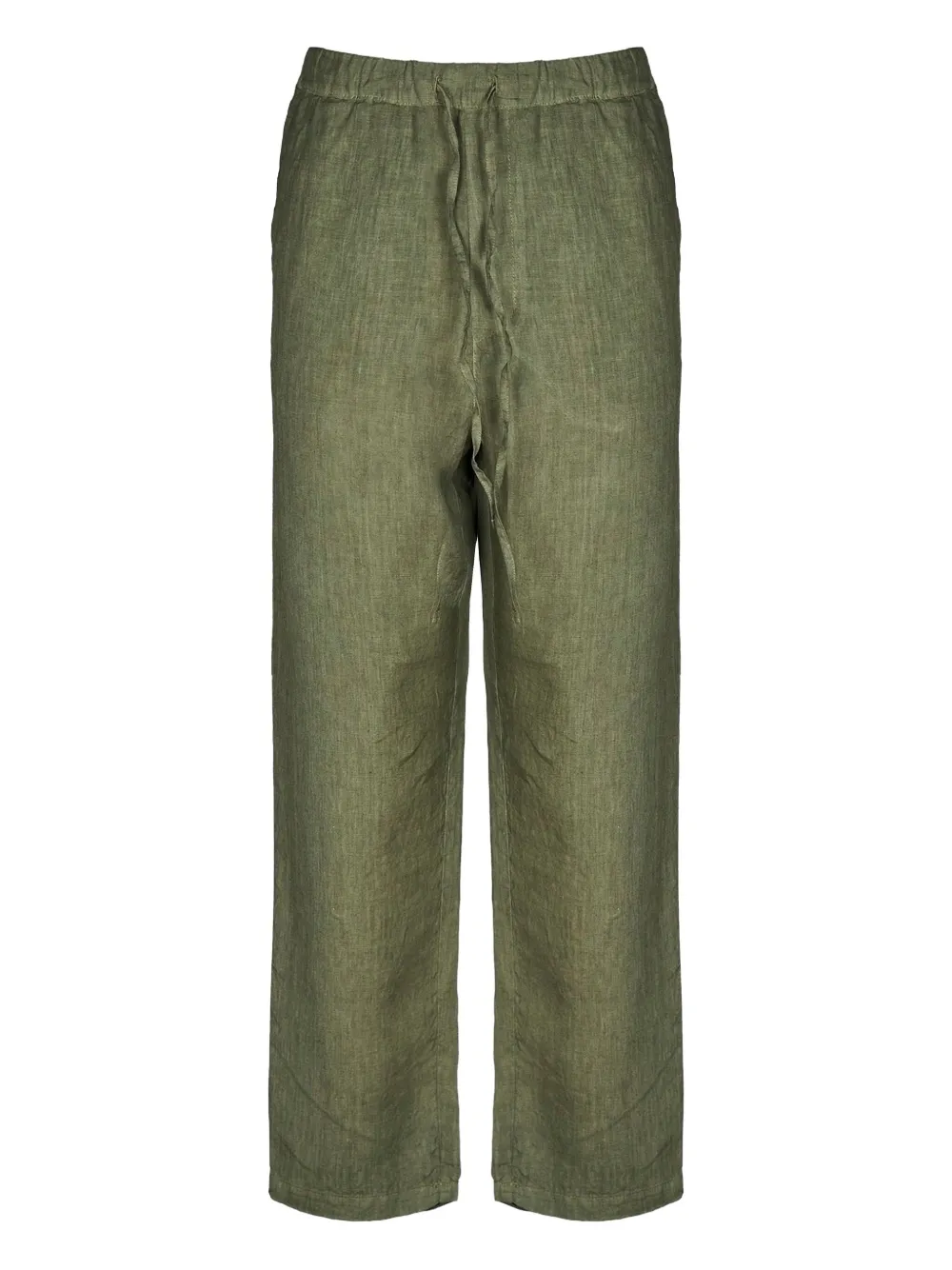 120% Lino drawstring linen trousers | Green | Image 1