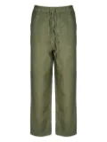 120% Lino drawstring linen trousers - Green