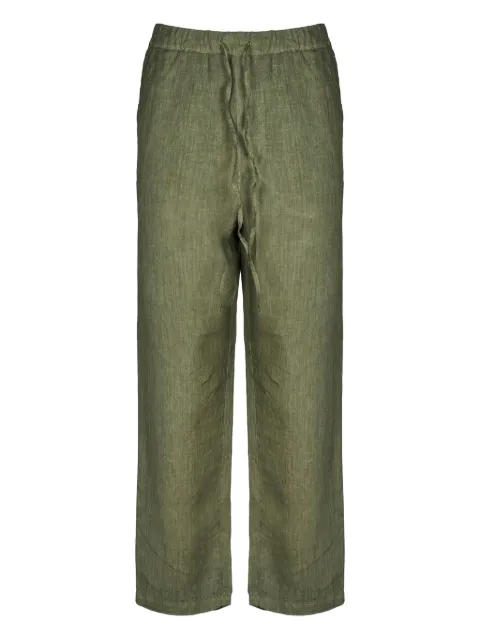 120% Lino drawstring linen trousers