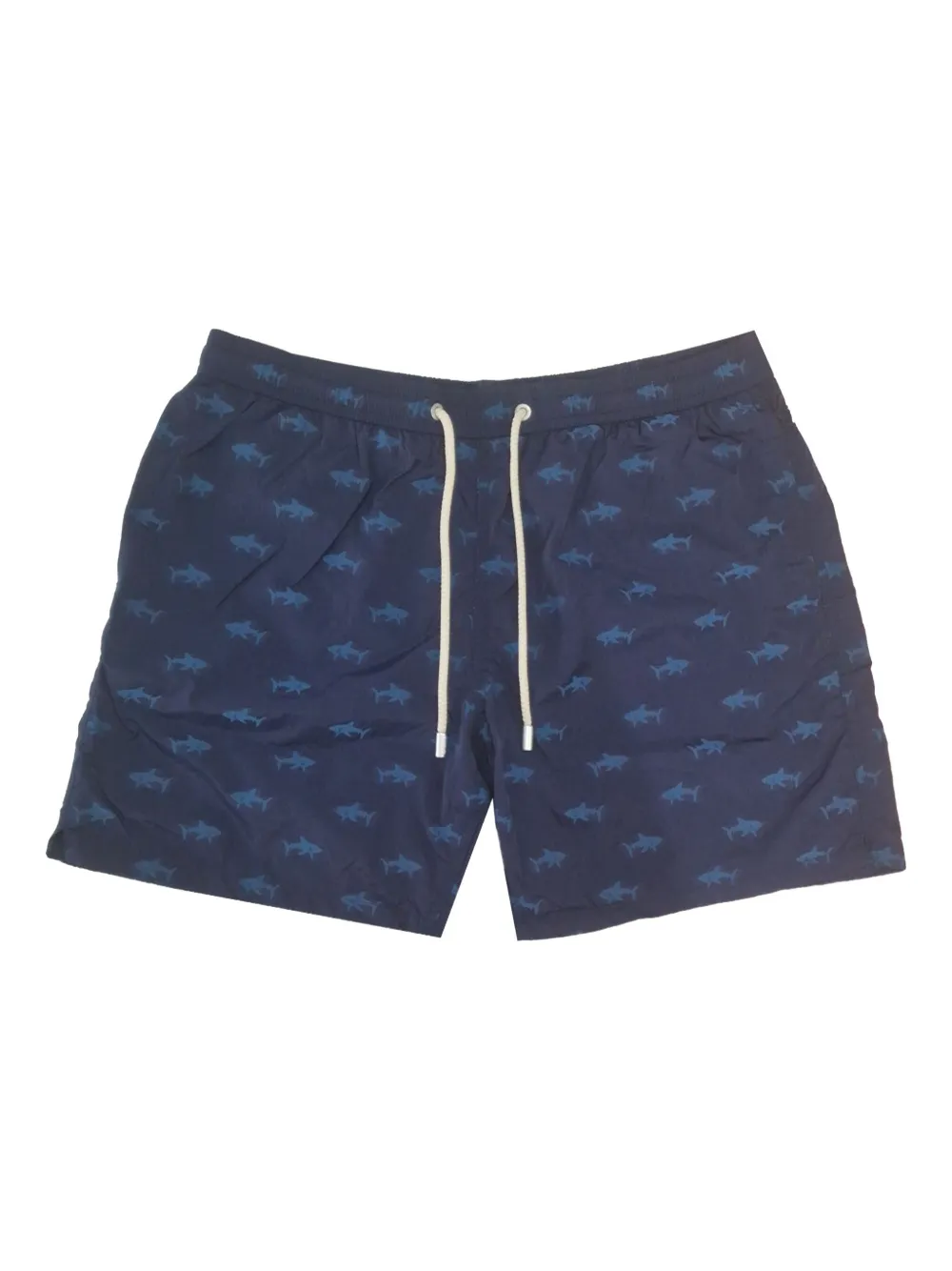 MC2 Saint Barth shark-patterned swim shorts Blauw