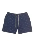 MC2 Saint Barth shark-patterned swim shorts - Blue