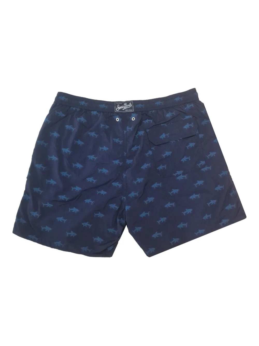 MC2 Saint Barth Zwembroek met haaienprint Blauw