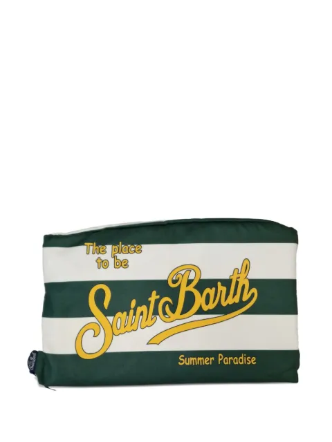 MC2 Saint Barth Clutch com estampa de listras