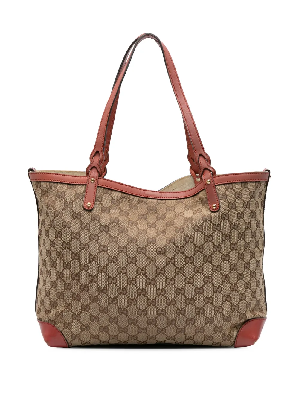 Gucci Pre-Owned 2016-2024 GG Canvas Craft tote bag - ブラウン Gucci Pre-Owned 2016-2024 GG Canvas Craft tote bag - ブラウン