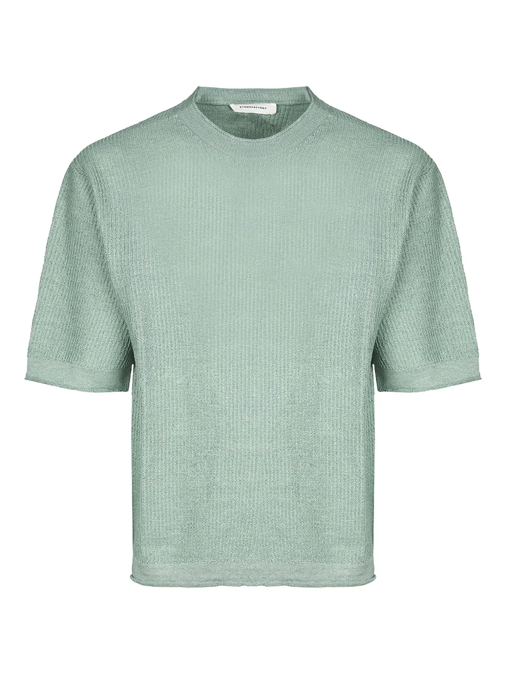 atomo factory textured-knit short-sleeve top | Green | Image 1