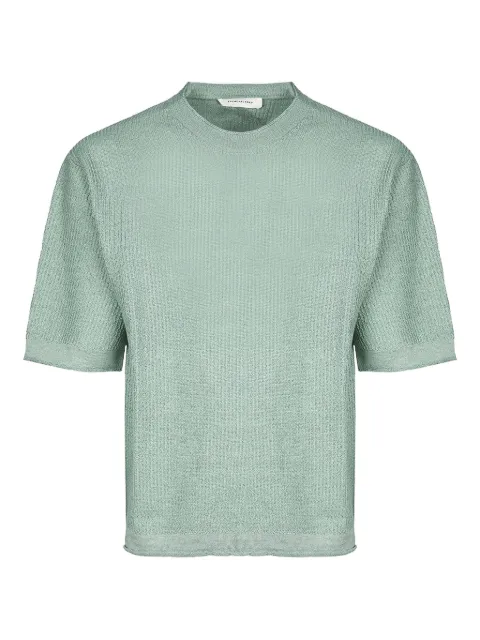 atomo factory textured-knit short-sleeve top