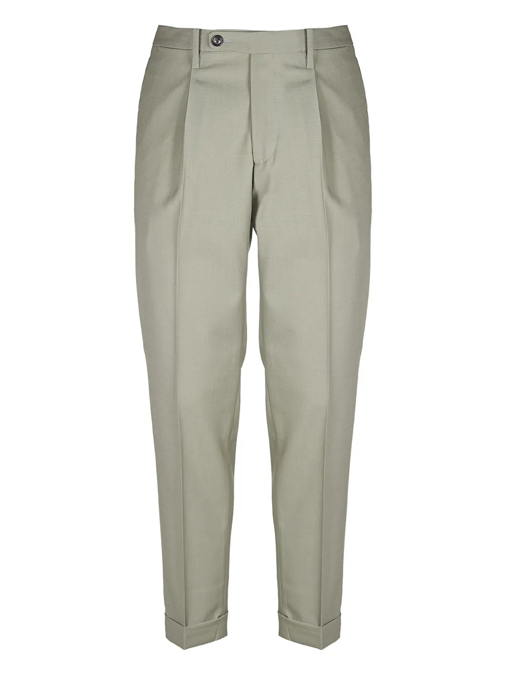 michael coal pleated tailored trousers | Green | Image 1