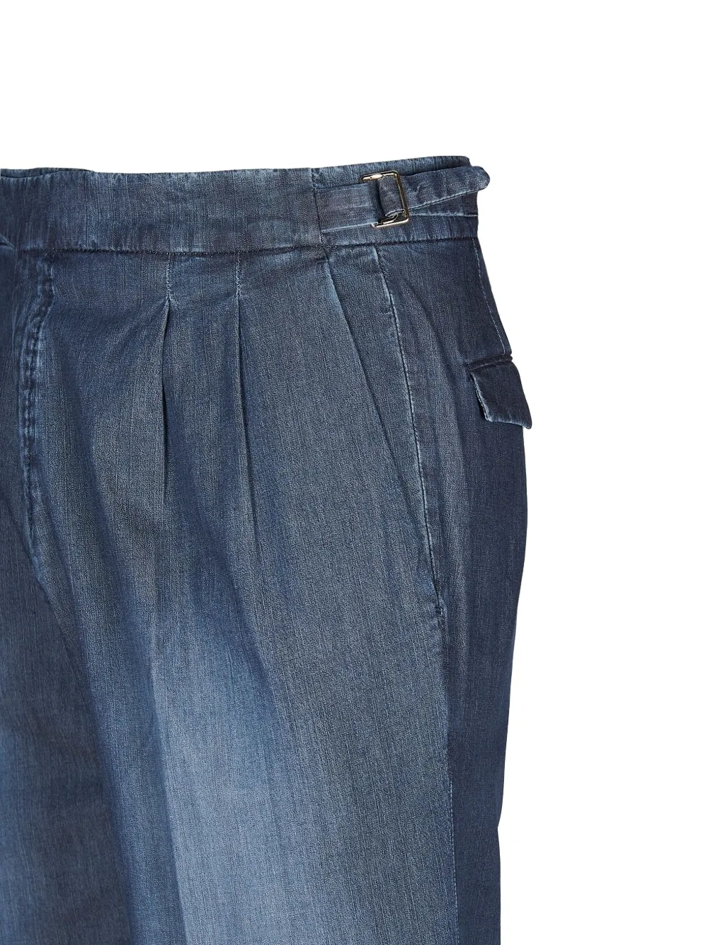 Briglia 1949 Broek met geplooid detail Blauw