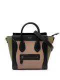 Céline Pre-Owned 2015 Nano Tricolor Grained Calfskin and Nubuck Luggage Tote satchel - Brown