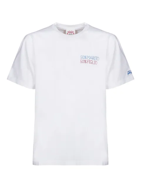 MC2 Saint Barth slogan-embroidered T-shirt