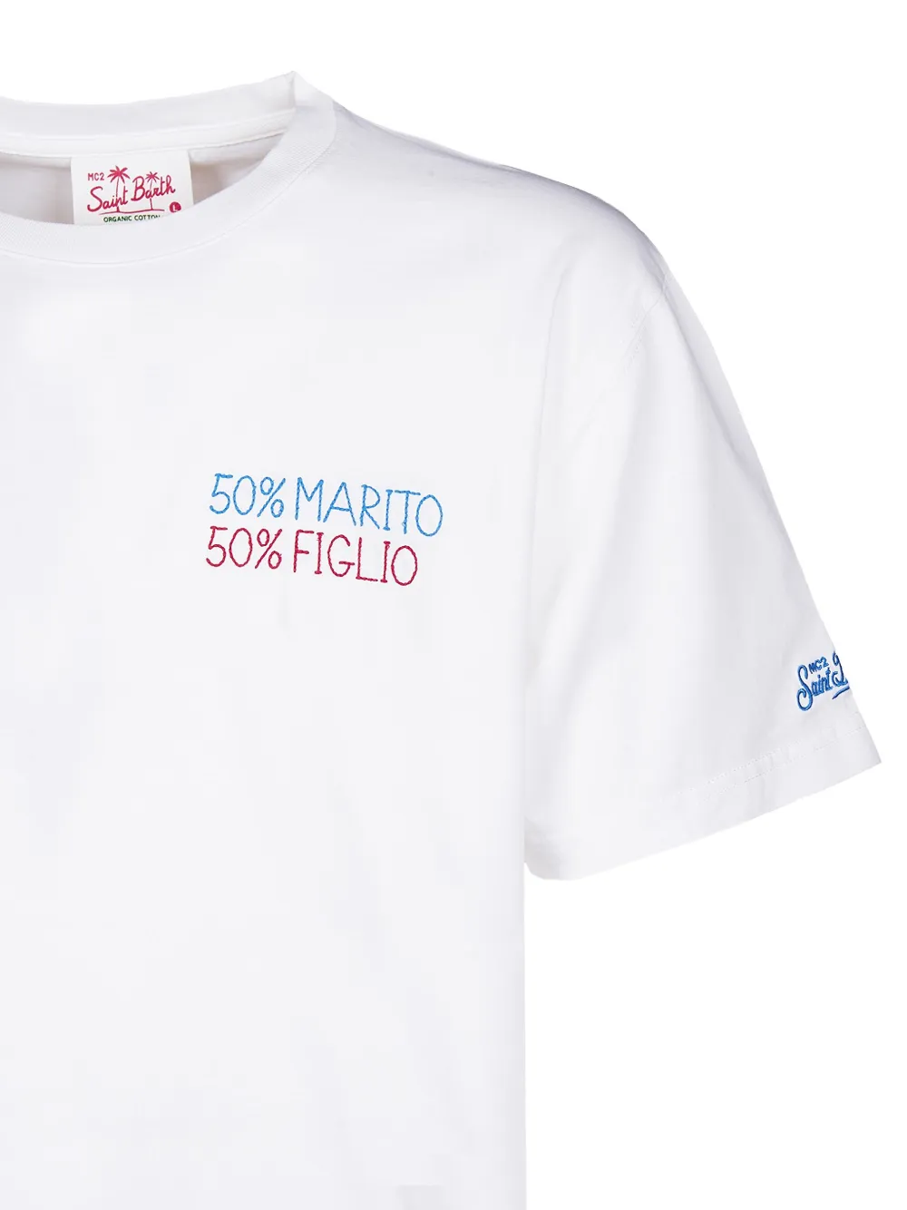MC2 Saint Barth slogan-embroidered T-shirt | T-Shirts | Image 2