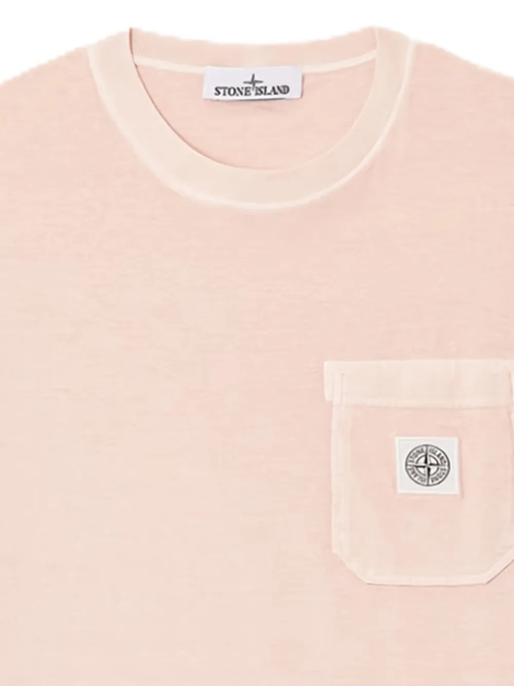 Stone Island patch-pocket T-shirt - Roze