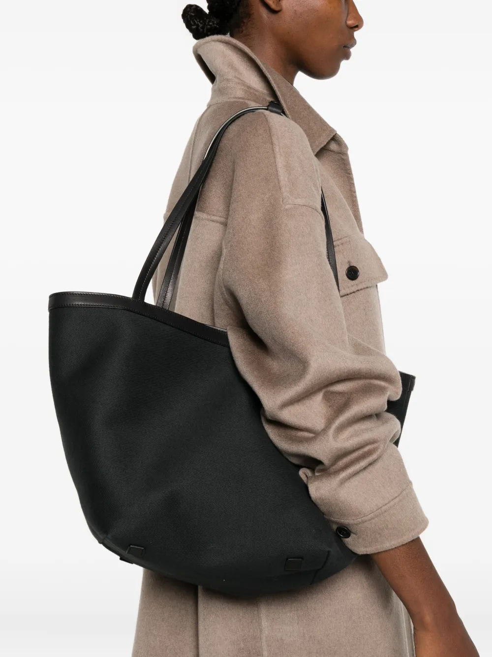 The Row Park Three Canvas tote bag - Zwart