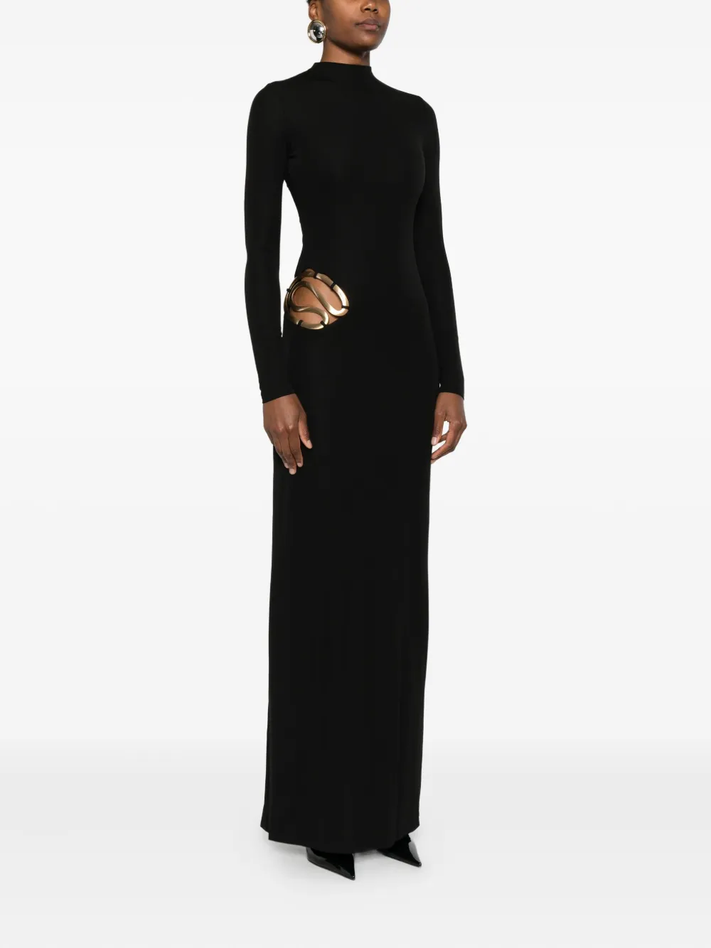 Cult Gaia Jacenta jurk met applicatie Zwart
