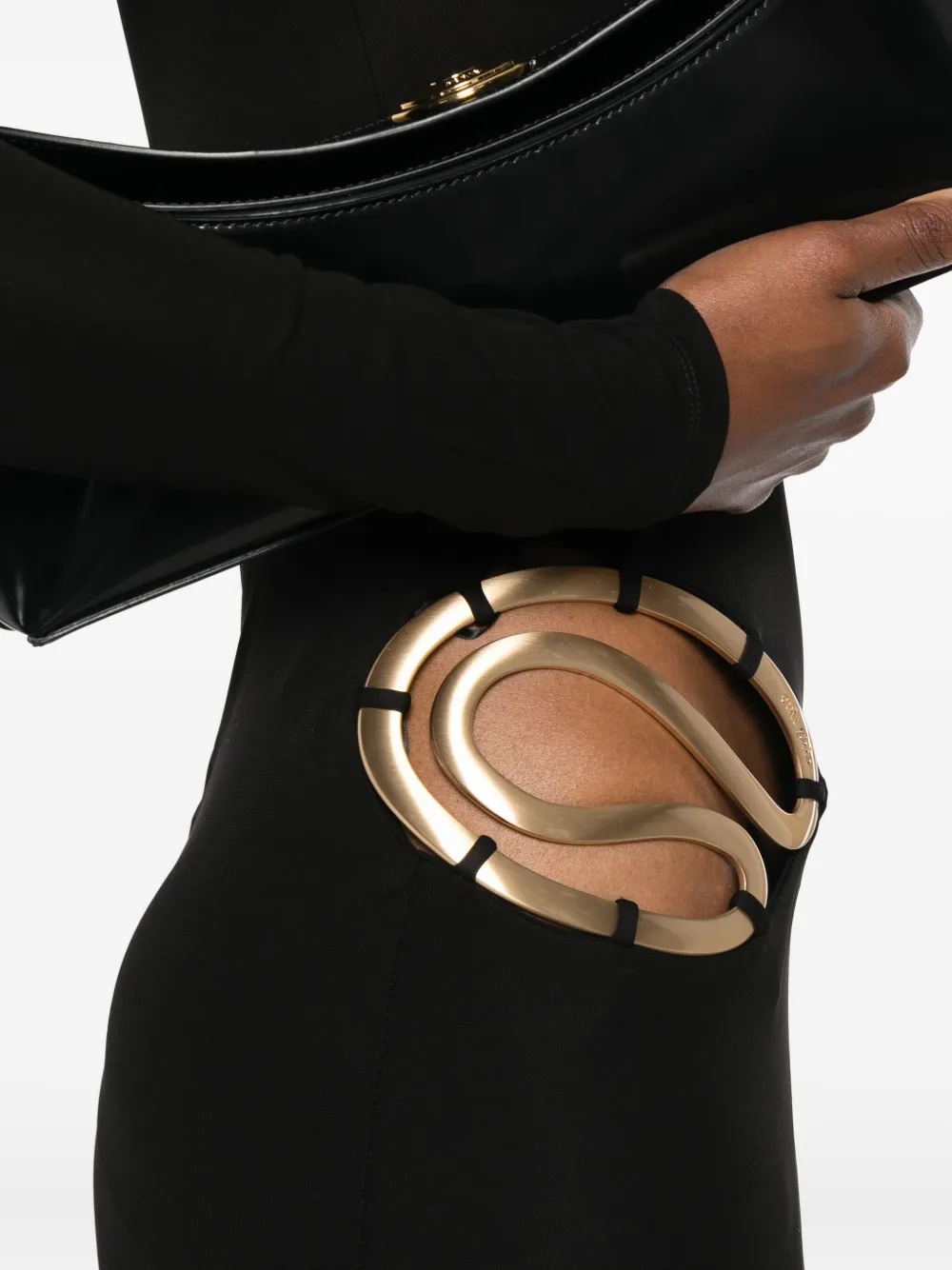 Cult Gaia Jacenta jurk met applicatie Zwart