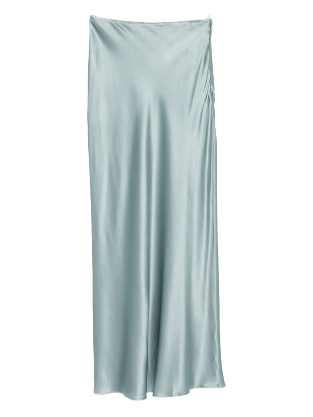 Cult Gaia Chantel Bias-cut Satin Maxi Skirt In Blue