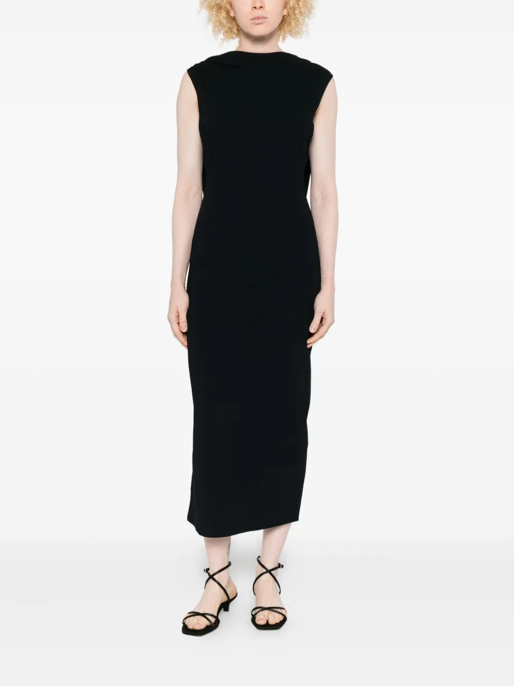Cult Gaia Deirdra sleeveless midi dress - Zwart