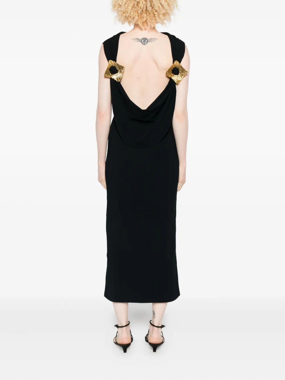 Cult Gaia Deirdra Sleeveless Midi Dress In Black