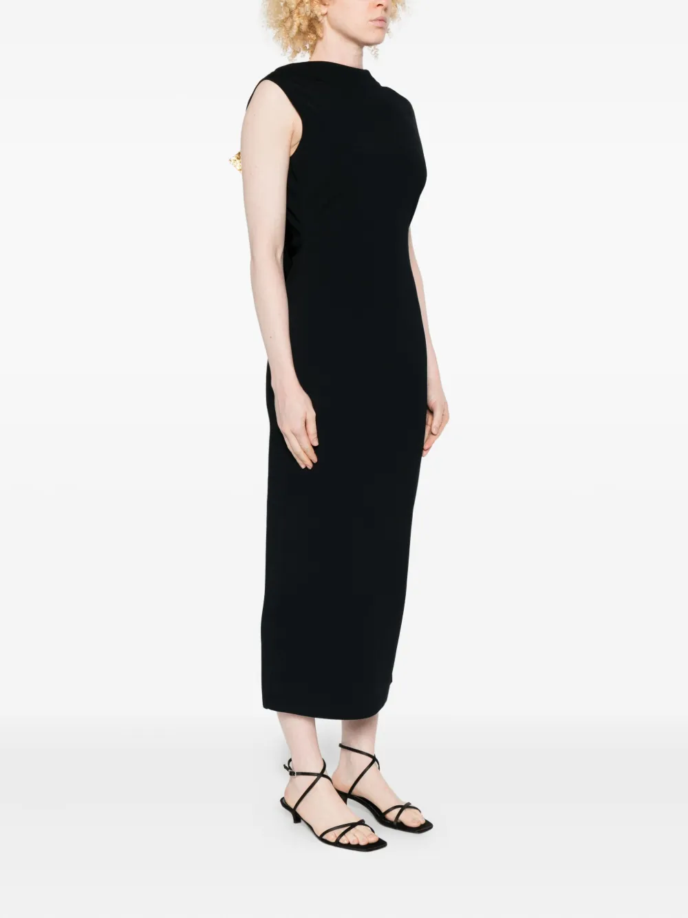 Cult Gaia Deirdra Sleeveless Midi Dress In Black