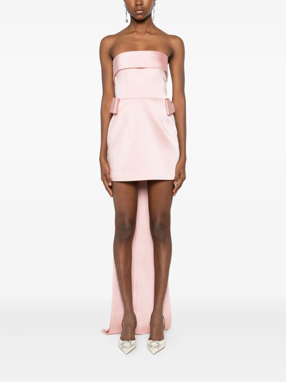 The New Arrivals Ilkyaz Ozel Lalani mini-jurk met strikdetail Roze