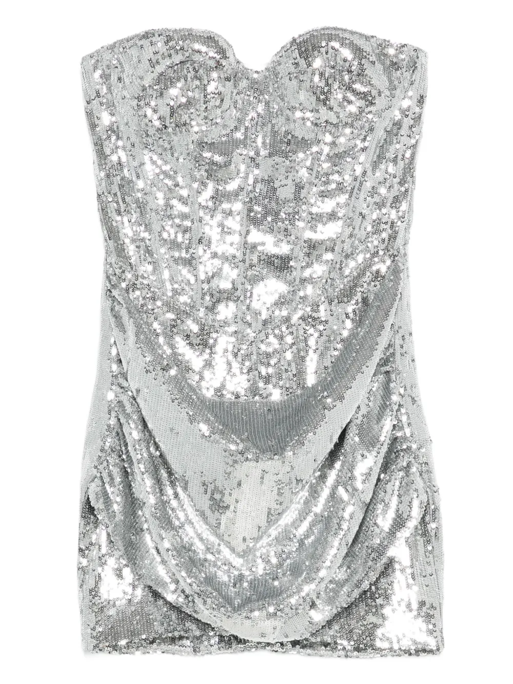 The New Arrivals Ilkyaz Ozel Pamela スパンコール ドレス - シルバートーン The New Arrivals Ilkyaz Ozel Pamela スパンコール ドレス - シルバートーン