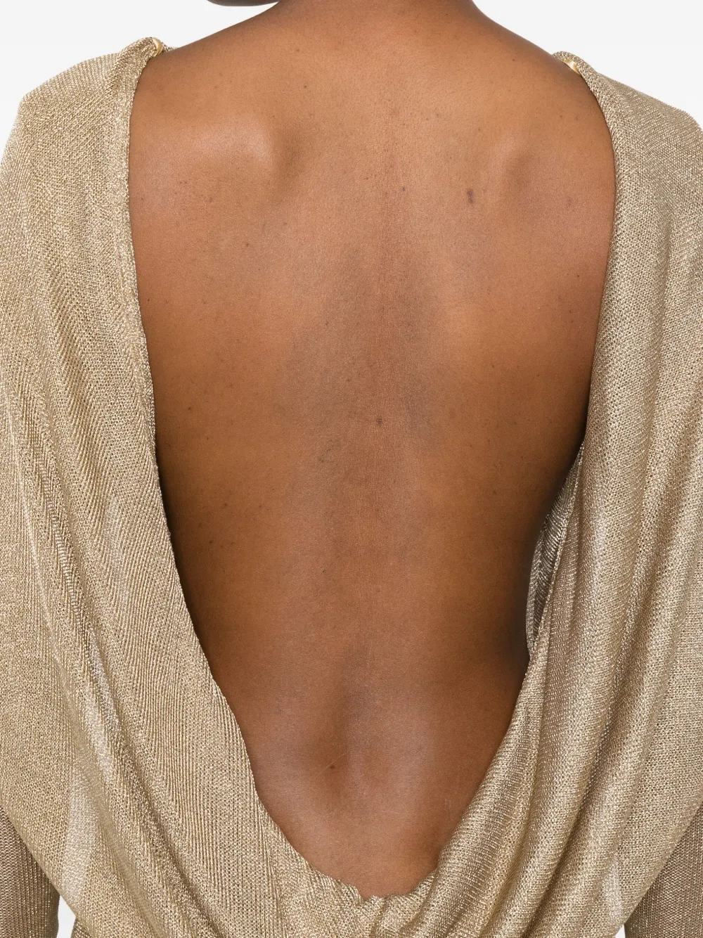 The New Arrivals Ilkyaz Ozel Isthar avondjurk met lange mouwen Beige