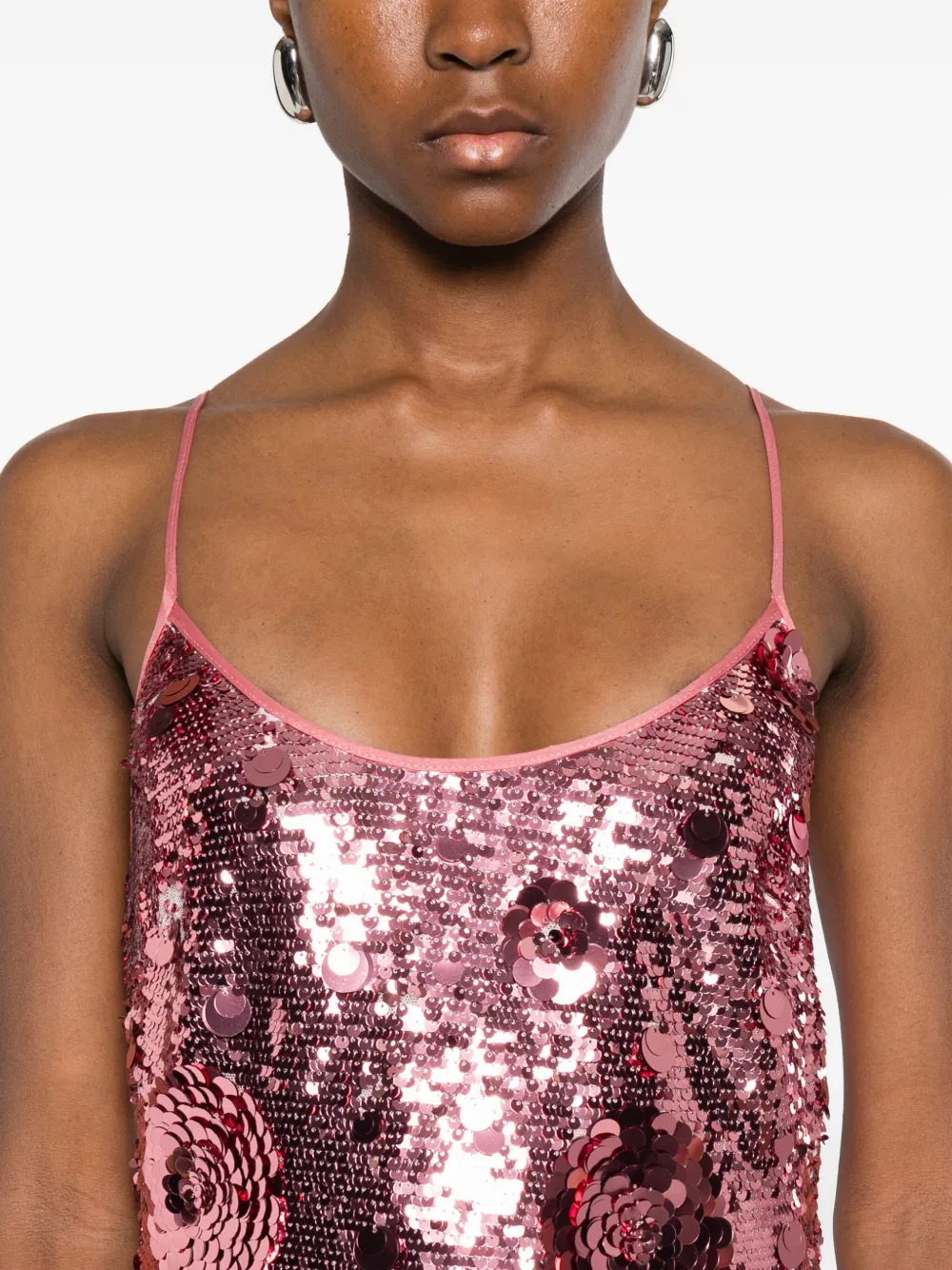 The New Arrivals Ilkyaz Ozel Isis maxi-jurk met pailletten Roze