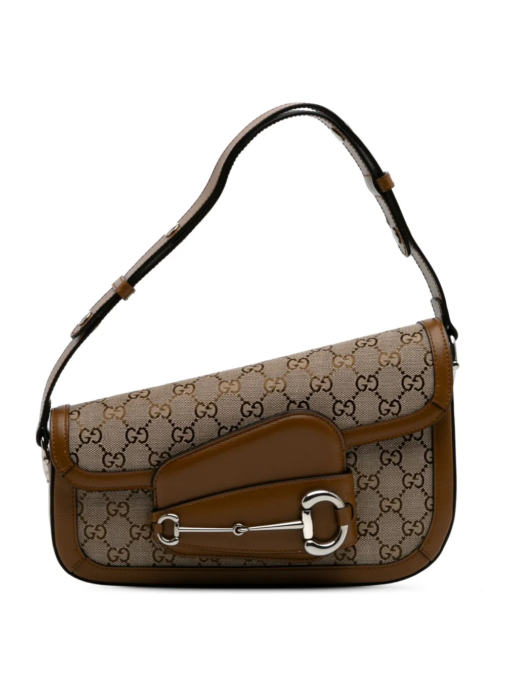 2016-2024 GG Canvas Asymmetric Horsebit 1955 shoulder bag