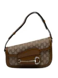 Gucci Pre-Owned 2016-2024 GG Canvas Asymmetric Horsebit 1955 shoulder bag - Brown