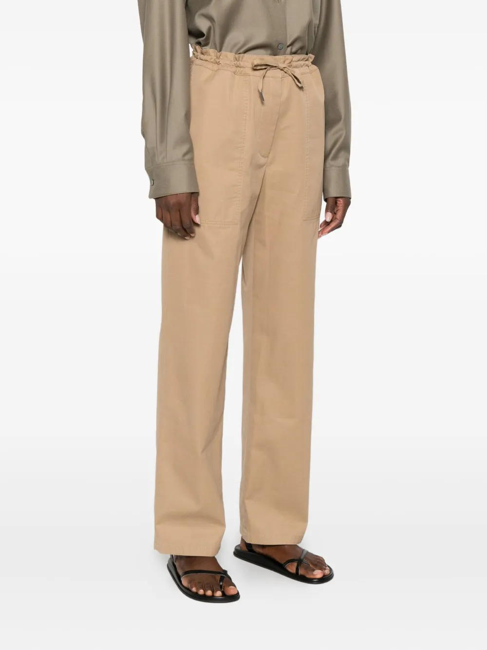  The Row Mende Drawstring-waist Trousers - Neutrals 