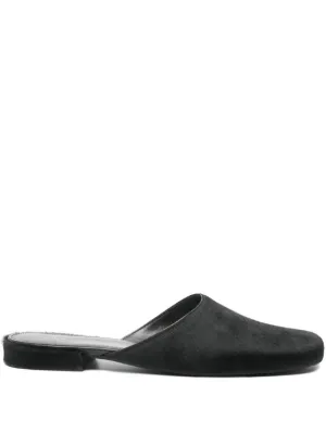 Jil Sander レザーミュール | ブラック | FARFETCH JP