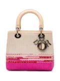 Christian Dior Pre-Owned 2012 Medium Raffia Lady Dior satchel - Brown